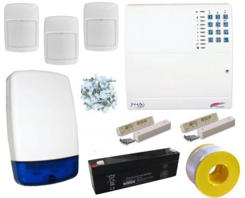 Scantronic 9448-90 Wired Burglar Alarm LED Kit, PET FRIENDLY PIRs Used by the Pros