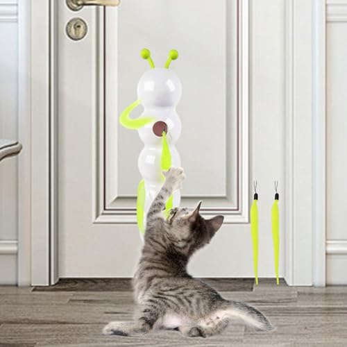 Jouet électrique pour chat contre l'ennui avec base ventouse