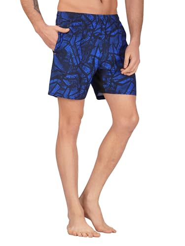 Image of NEVER LOSE Mens 5 inch Swim Trunks with Zipper Pockets Quick Dry Beach Board Shorts for Men Swimsuit Swimwear with Mesh Lining