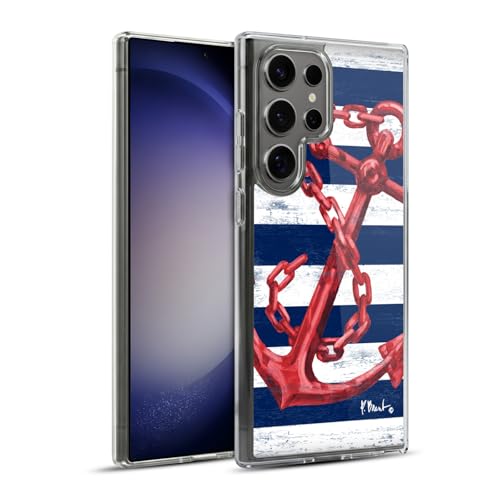 Funda gel Samsung S23 Ultra patrón ancla Paul Brent tacto suave premium