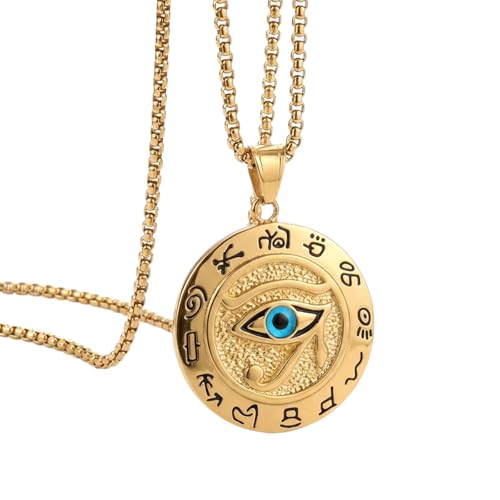 �Ñ�G�W�v�g�̃z���X�̖ڃy���_���g�l�b�N���X -18K�S�[���h���b�L���������S�A���g���ȃq�b�v�z�b�v�X�^�C���̃C�[�O���w�b�h�f�U�C���A�ی�ƒm�b���ے�����A���p�g���b�N�̓��A�C�[�X�^�[�A�J�[�j�o���t�F�X�e�B�o���ւ̃M�t�g�B, 2XL, ����, �_�C�������h