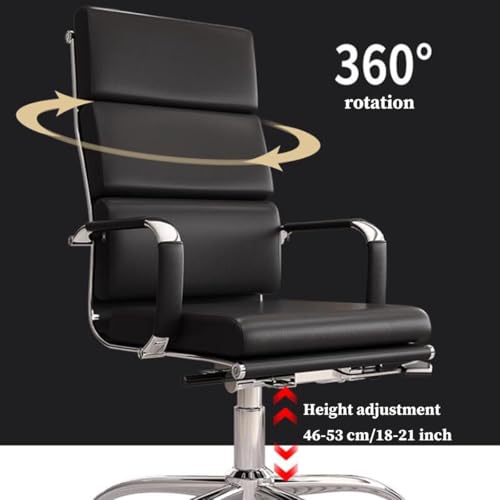 Chaise de bureau ergonomique haut de gamme à dossier haut réglable