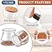 24 Pcs Chair Leg Floor Protectors for Hardwood Floors Silicone Covers Felt Pads Furniture Leg Caps Anti-Scratch Reduce Noise Fit (15/16