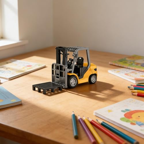 Carretilla elevadora RC y vehículo de construcción de elevación miniatura 3