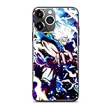 HEMINJYJEF Japanese Anime Protective Non-Slip Shell Cover Manga Design Pattern Glass Anti-Drop Cell Phone Cases (Luffy Gear 5 Fifth Nika,for iPhone 8/7/SE 2020/SE 2022)