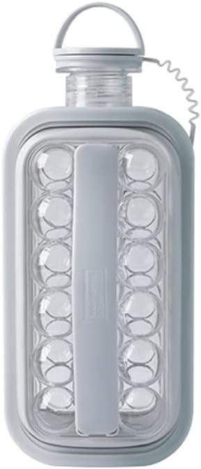 Creative Ice Box Ice Box Ice Box Ice Box Ice Bag Two-in-one Ice Hockey Pot Ice Cube Mold Ice Box Artifact (Grey) (Gray)