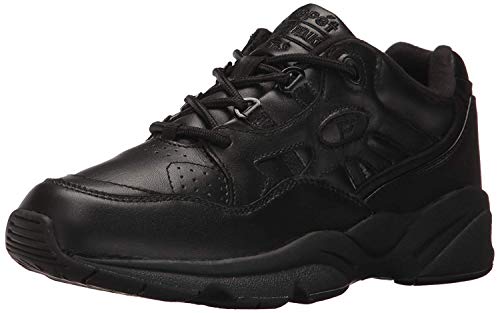 Propet Men's Stability Walker Sneaker, Black, 13 5E US