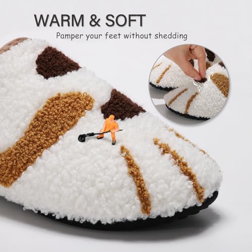 Image of ATHMILE House Slippers for Women Men Indoor Barefoot House Shoes Soft Socks | Furry Slip on Cozy Comfy Flexible Machine Washable Home Bedroom Travel Hospital Yoga Gifts for Mom Grandma