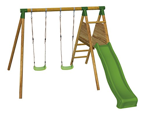 columpios y toboganes para jardín