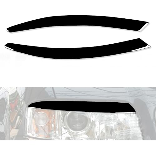 Autocollants phares sourcils paupière noir brillant pour A6 C6 4F 2004-2009