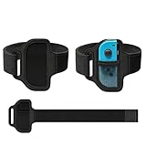 MNYXIS Fascia per Gamba Compatibile con Nintendo Switch Sports e Ring Fit Adventure, Cinturino Elastico Regolabile, Accessori per Switch Sport, Tessuto di Qualità, 56x5.2cm, Nero