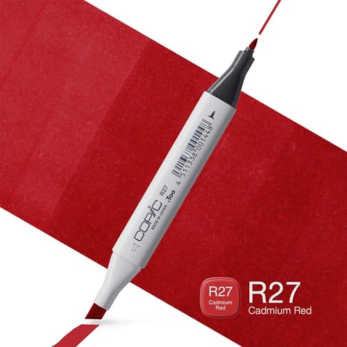 Copic Classic Coloured Marker Pen, (R-27) Cadmium Red, For Art & Crafts, Colouring, Graphics, Highlighter, Design, Anime - Image 2