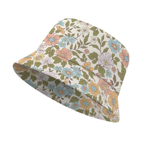 Sombrero tipo bucket floral para hombre y mujer miniatura 1