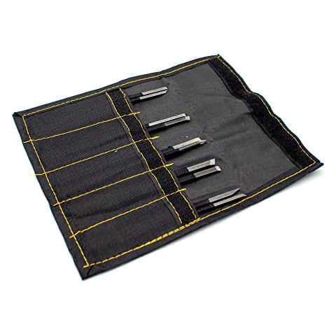 Toplionace 10Pcs Stone Wood Carving Chisel Tool Set, Hand Carving Knife High-Carbon Steel Graver Seal Carving Tools Miniature Statue Pen Cover