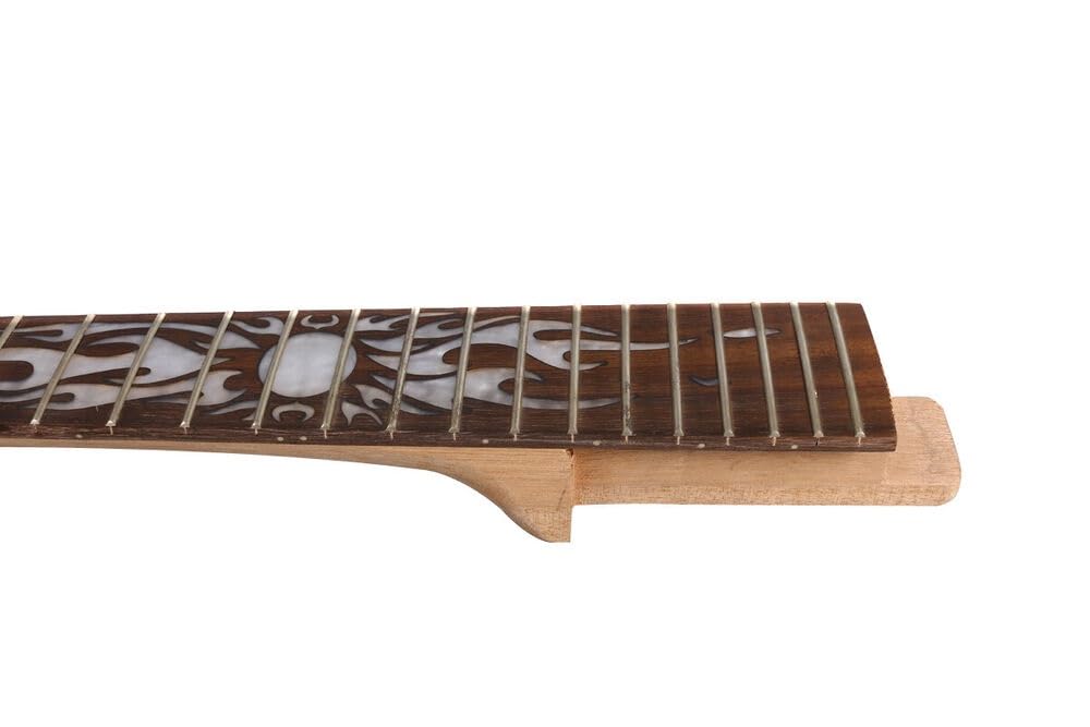 Tête de pagaie manche guitare en acajou, 22 frettes, 24.75 pouces, palissandre