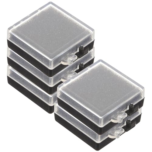 Ipetboom Caja Antiestática para Componentes Electrónicos 5 Piezas 35x35x15 Mm Esponja Protectora Transparente Organizador de Chips Plástico para Almacenamiento Seguro