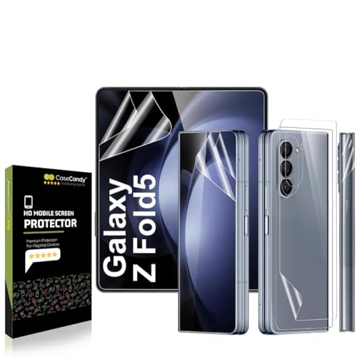 Image of Casecandy - [Set of 4 Screen Protector Guard For Samsung Z Fold 5 | Z Fold 5 Screen Protector (Front + Back + Inside Screen + Hinge Screen Protector) For Samsung Z Fold 5 - HD