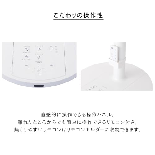 TWINBIRD(ツインバード) 燕三条 扇風機 DCモーター 左右首振り サーキュレーション扇風機 風量10段階 静音 タイマー機能付 リモコン付き パワフル送風 お手入れかんたん リビング EF-E952W の商品画像 7