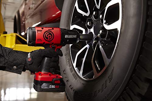 Chicago Pneumatic Cp8849-2, 1/2" Cordless Impact Wrench Kit With (2) 6.0Ah Batteries, Charger And Soft Travel Bag, 2" Extended Anvil Complete Power Tool Kit #TOP7