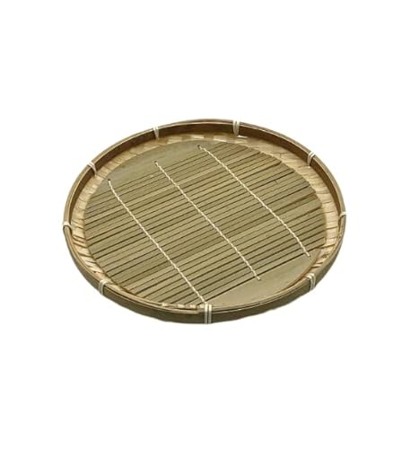 Generic 10153433 Japan, Zaru Soba Tray, Bamboo Round Zaru Basket & Misu/Colander cover