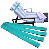 FORESTLANG Towel Bands (4 Pack), Beach & Pool & Cruise Chairs, Cruise Essentials & Beach Accessories