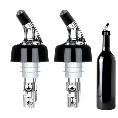 Generisch Weinausgießer - 2x Rotwein Kontroll-Aufsatz 30ml,Mengenmessendes Küchen- & Cocktailzubehör für Gewerbe & Haushalt – für Gastronomie, Bartending, Camping, Picknick & Kellerbar