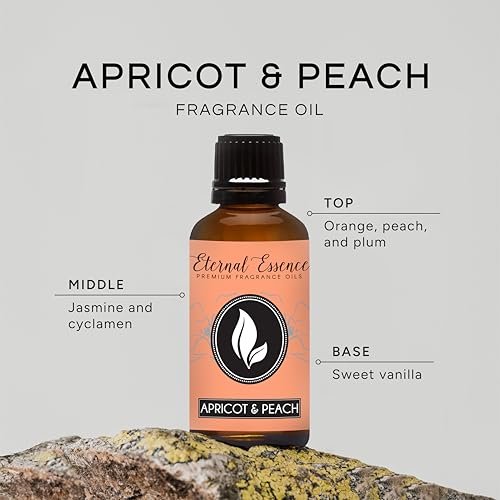 Image of Eternal Essence Oils Apricot & Peach 30ml Premium Fragrance Oil - for Candle, Soap Making, Aromatherapy, Diffusers, Home Care, & Humidifiers