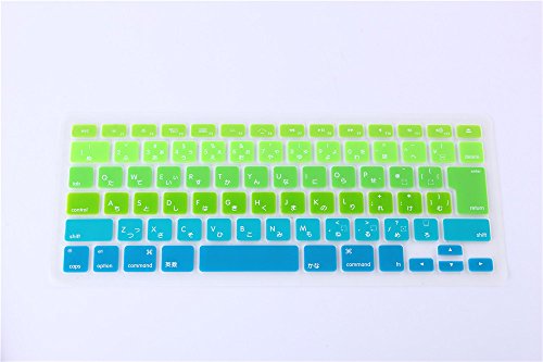 Se7enline 互換品 Macbook Pro 15 日本語キーボードカバー(JIS配列)シリコン材料 手触り柔らかく、清潔易い 〈Macbook Air 13/Pro 13、15、17インチ用 搭載モデルA1278 A1286 A1369 A1398