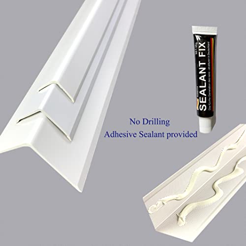 Aluminum Corner Guards Wall Trim 4 X 4 X 135Cm, 20Ga Decorative Metal Wall Corner Shield Protector, Includes Adhesive, Pack Of 2（Silver Brushed） #TOP4