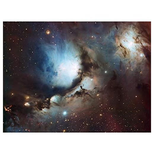Wee Blue Coo rymd teleskop stjärnor Orion nebula messier navel kanvas tryck
