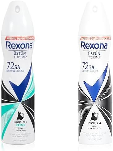 Rexona Kadın Deodorant Seti (Invisible Fresh + Invisible Beyaz, 2x150ml)