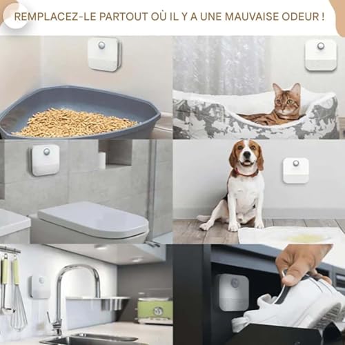 Désodorisant pour litière automatique avec détecteur de présence pour chat - 4