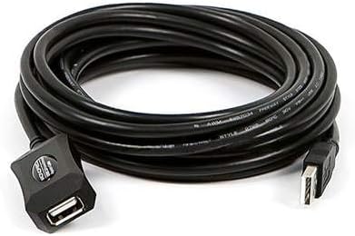 Monoprice USB 2.0 Male to Female Active Extension/Repeater Cable - Use with PlayStation, Xbox, Kinenct, Oculus VR, USB Flash Drive, Card Reader, Hard Drive, Keyboard, Printer, Camera, 32 Feet - 3
