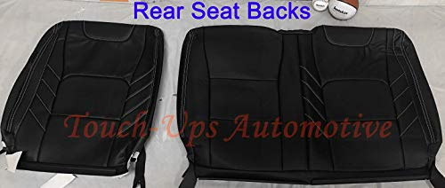 Katzkin Leather Seat Covers Compatible With 2015-2020 Ford F-150 Supercrew Xlt Black Limited Design #TOP6