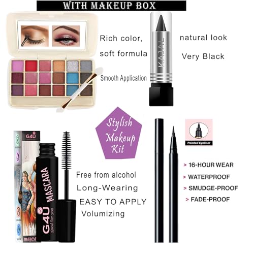 Image of G4U Makeup kit for Women, All In One Makeup Kit Set With Makeup Box 001