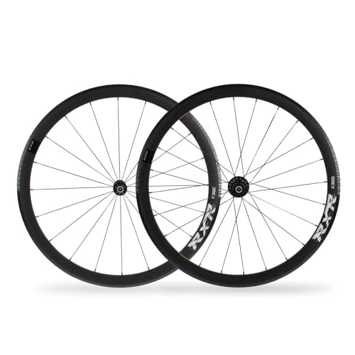 rningo Road Bike Wheelset 700c C/V Brake, 40mm Depth Rims, Aluminum Alloy Road Bike Wheels, Suitable for 8/9/10/11 Speed Casstte Hubs, Quick Release with Front 2 Rear 4 Sealed Bearings