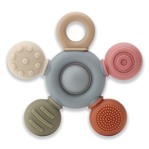 Baby Sensory Teething Teether Toys: Teething Toys for Babies 0-6 Months | Baby Teething Toys 6 to 12 Months, Sensory Exploration and Teething Relief
