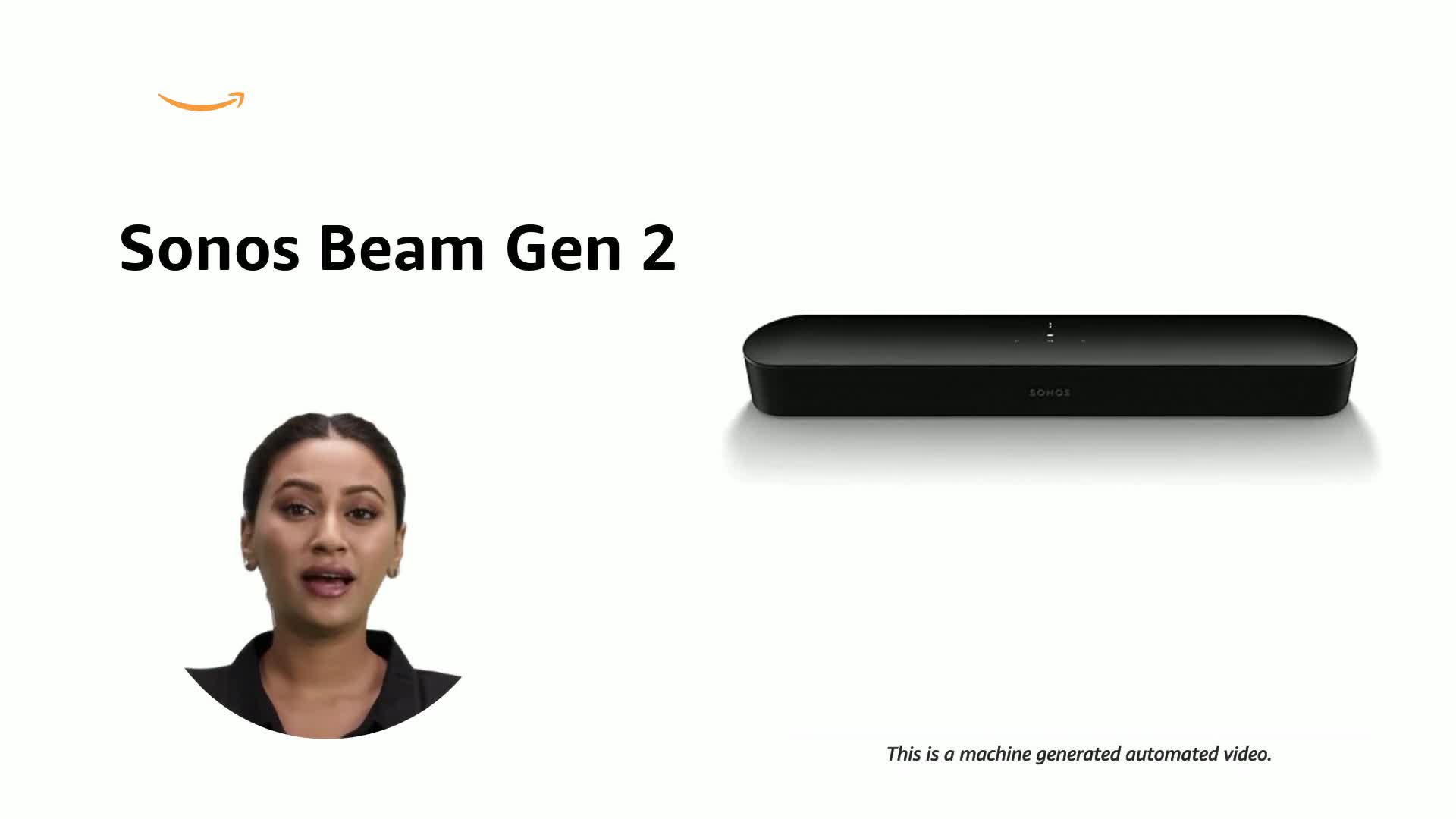 Sonos Beam Gen2 blackサウンドバー Sonos Beam (Gen 2) | Soundbar with Dolby Atmos, Amazon Alexa
