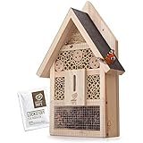 atrayente para abejas meliponas 🐛 INCLUYENDO GUÍA Y SEÑUELO: Se proporciona una guía de animales salvajes en cada hotel de insectos y abejas con valiosos consejos e información importante sobre los insectos en nuestro jardín y atrayente de insectos. NUESTROS 30 DÍAS PROMETEN DINERO EN CASO DE NO CAER - REEMBOLSO DEL PRECIO DE DEVOLUCIÓN SIN SI Y PERO