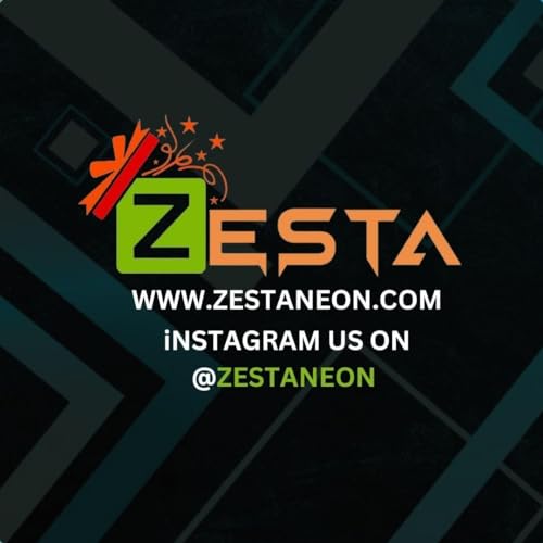 Image of Zesta Neon Sign Board LED Neon Light | Neon Lights for Room Bedroom Decor | Good Vibes Wall Aesthetic | LED Signs for Room Decoration, Logo Light Display