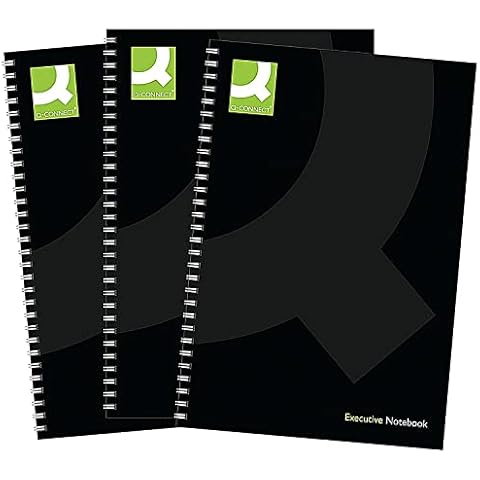 Q-Connect A5 Wirebound Notebooks, Pack of 3 Cover