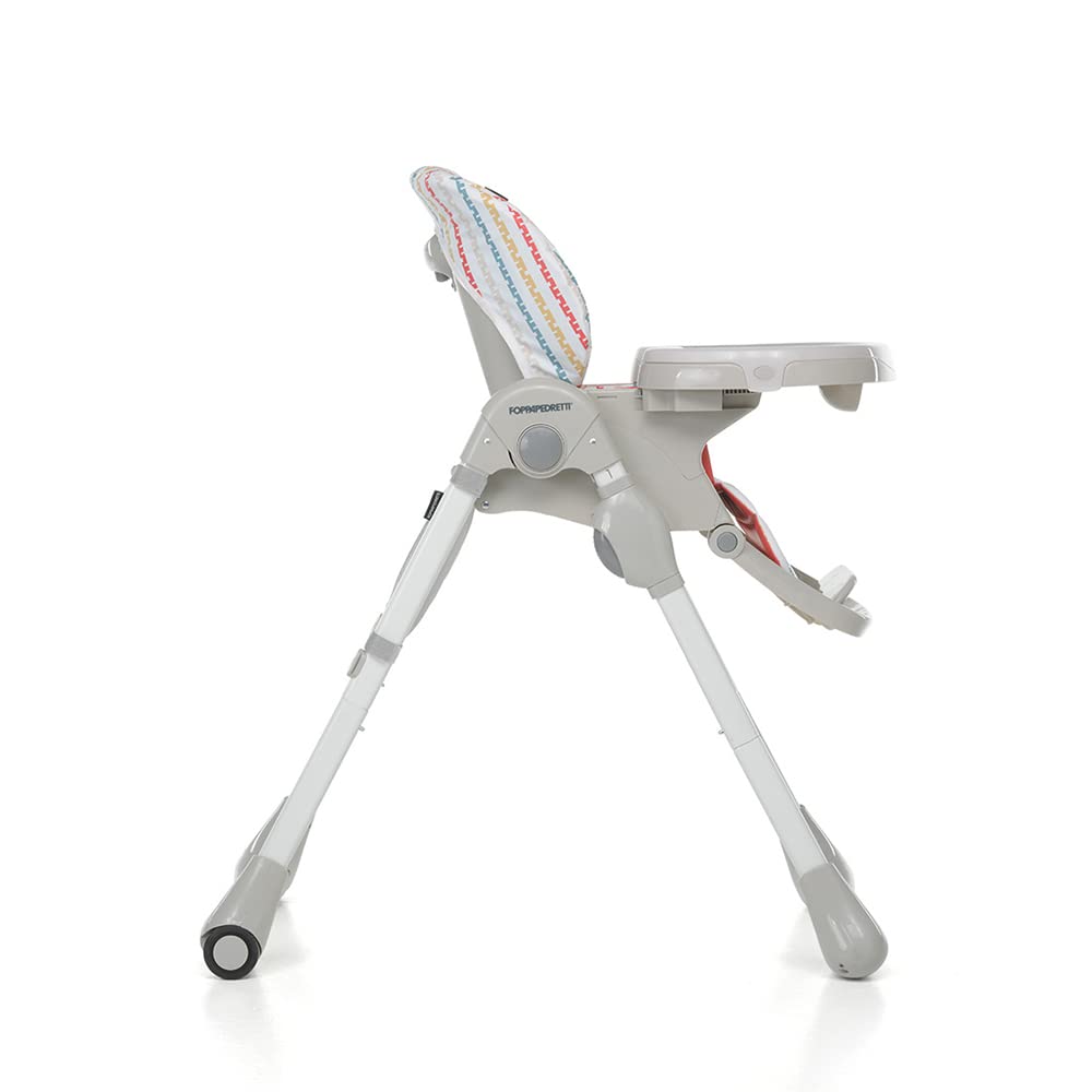 Foppapedretti Seggiolone Meeting, bambini da 6 mesi a 3 anni (fino a 15 Kg), Seduta/Poggiapiedi/Schienale Regolabili, Cesto Porta Oggetti, Stabile e Confortevole, con Imbottitura Lavabile, Circus