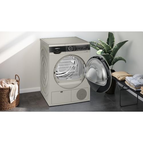 Image of SIEMENS 8 kg Fully Automatic Front load Condenser Tumble Clothes Dryer WP31G208IN, Silver Inox, Inbuilt Heater