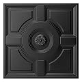 WOWSTAR 12-Pack 24"x24" Drop Ceiling Tiles, Waterproof Ceiling Panels, Only Fit into the Grid, Black