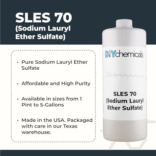 Image of DIYChemicals | High Purity 70% Sodium Lauryl Ether Sulfate (SLES) (4 fl oz)