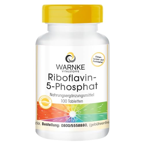 Riboflavine 5-phosphate - vitamine B2 - végétalien - 100 comprimés - riboflavine active | Warnke Vitalstoffe - Qualité des pharmacies allemandes