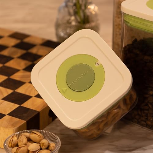 linoroso Pop Airtight Food Storage Containers with Date Recording Lids, Stackable Plastic Storage Containers Set of 7, Dry Cereal Container Set for Pantry Countertop Fridge Organization - Image 3