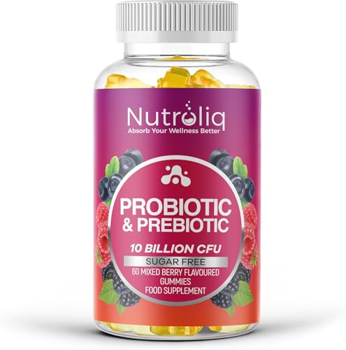 Nutroliq Prebiotic & Probiotic Sugar-Free Gummies - Gut Heal