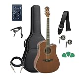 Violão Strinberg Sd200 Mogno Folk Aço Elétrico Kit Capa