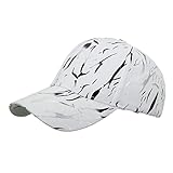 Casquette Tableau des tailles Mode Femmes Hommes Sport Impression Respirant Confortable Plage Baseball Casquette Hip Hop Chapeau de Soleil Chapeau de Neige Caps 13, Blanc., taille unique